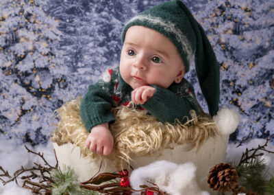 FOTOS CON DECORADO NAVIDEÑO BEBE